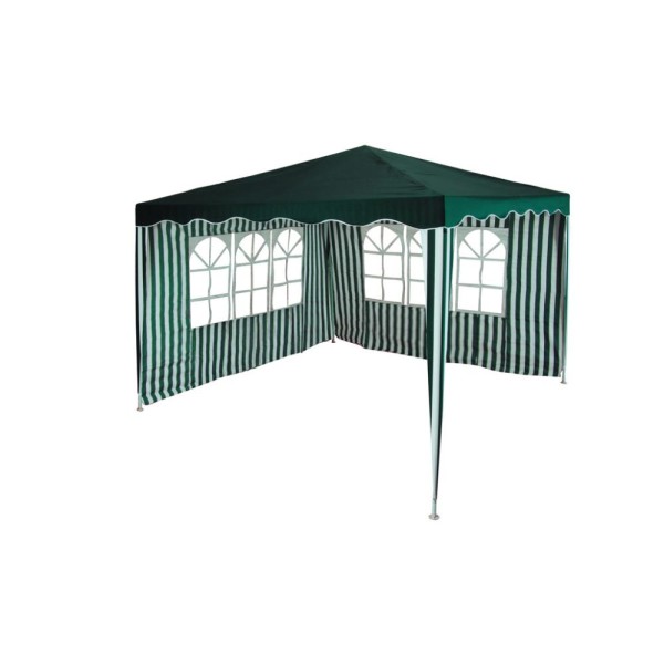 Unigreen Κιόσκι Gazebo Polyester 3x3m Πράσινο / Λευκό - 11306