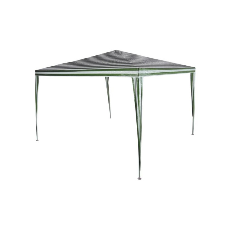 Unigreen Κιόσκι Gazebo Polyester 3x3m Λευκό / Πράσινο - 11361