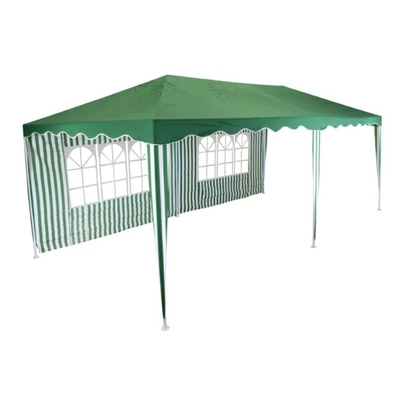 Unigreen Κιόσκι Gazebo Polyester 3x6m Πράσινο / Λευκό - 11364