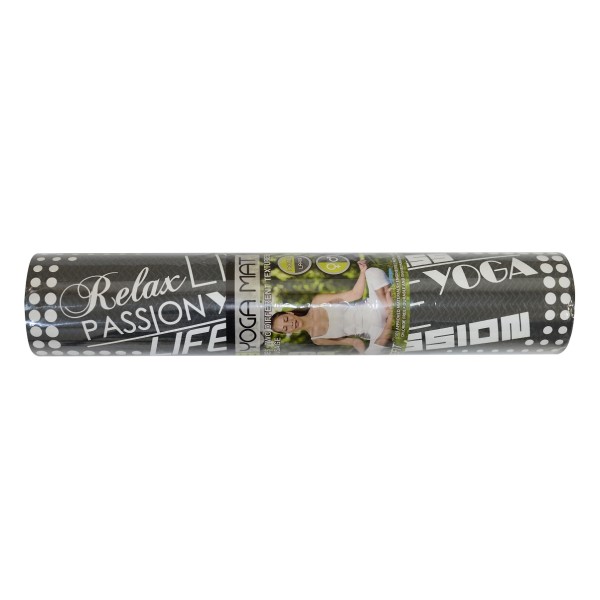 Life Fit Στρώμα γυμναστικής Yoga Mat Professional TPE02-01 Γκρι-Πράσινο