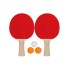 Get and Go Σετ Ρακέτες με Μπαλάκια Ping Pong - 61UK