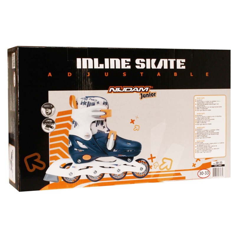 Nijdam Inline Skate Junior ρυθμιζόμενα 52SA-BWO