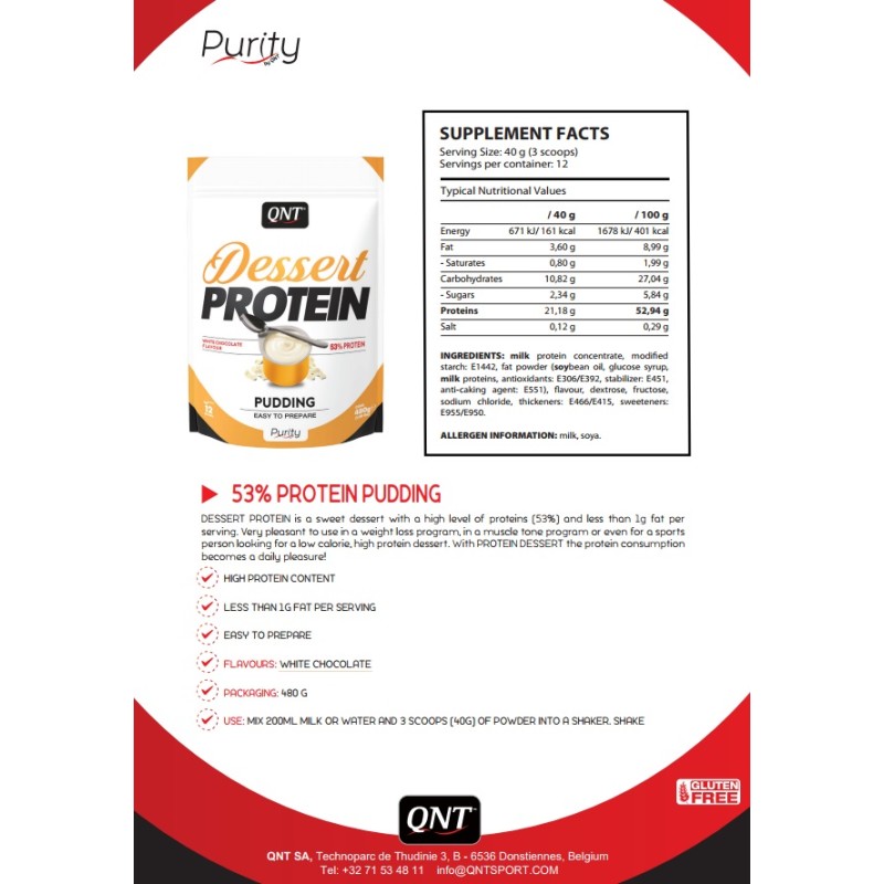 QNT Dessert Protein 480gr