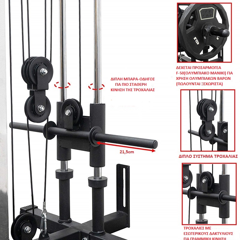 Viking F-1196 Τροχαλία - Functional Trainer - Σε 12 Άτοκες Δόσεις