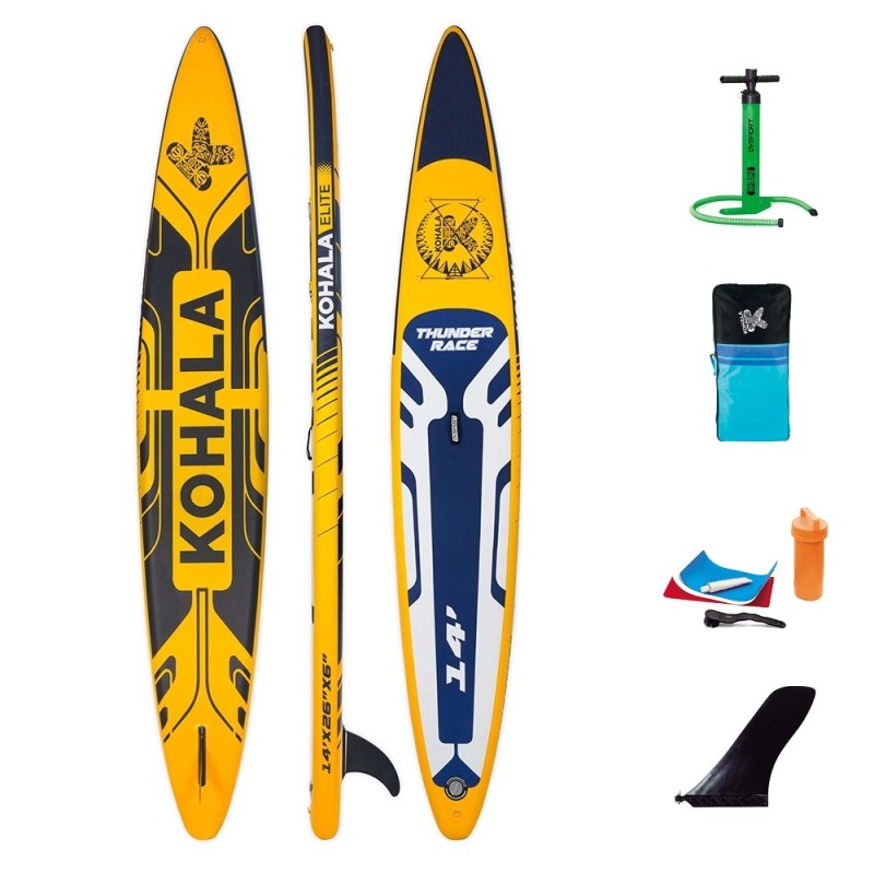 DVSport Φουσκωτή Σανίδα SUP Thunder Race 425cm KH-42715  - Σε 24 Άτοκες Δόσεις