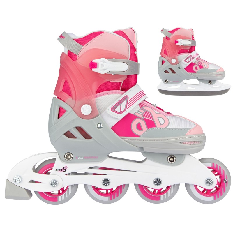 Nijdam Inline Skates ‑ Παγοπέδιλα Combo ρυθμιζόμενα Bold Berry N14AC02