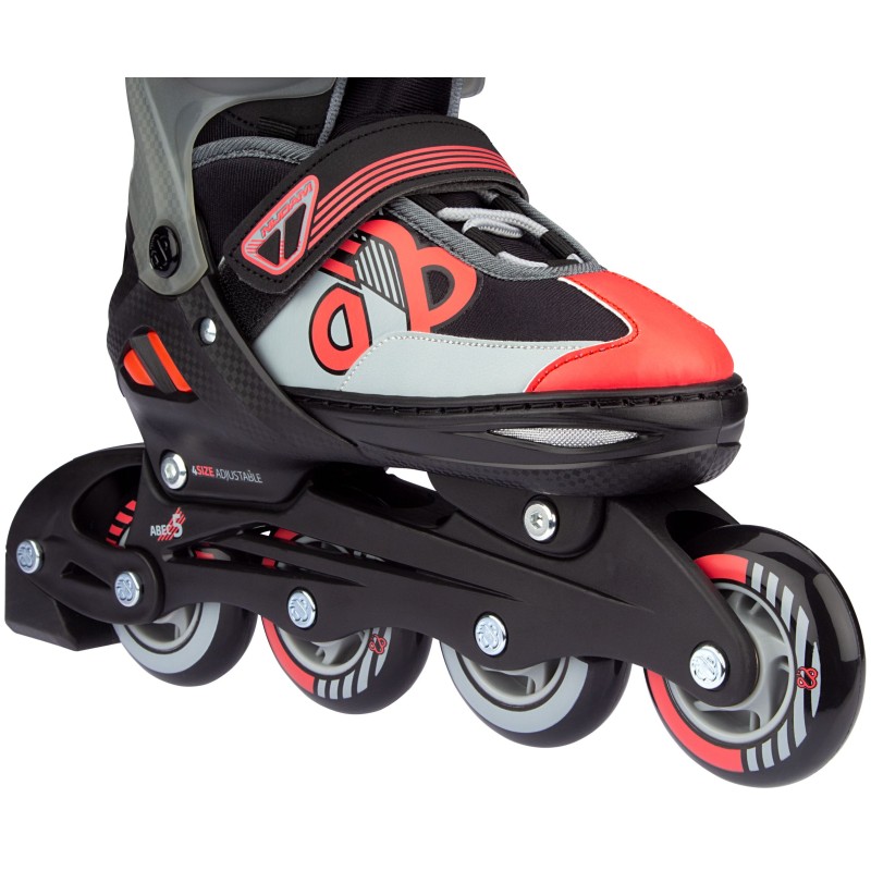 Nijdam Inline Skates ‑ Παγοπέδιλα Combo ρυθμιζόμενα Red Raider N14AC01