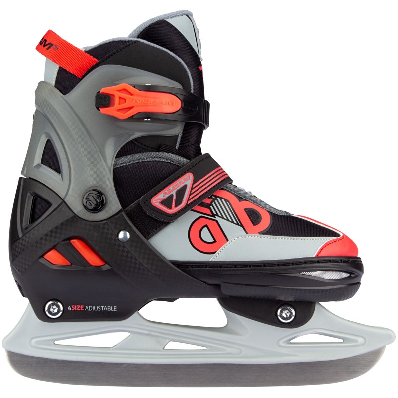 Nijdam Inline Skates ‑ Παγοπέδιλα Combo ρυθμιζόμενα Red Raider N14AC01