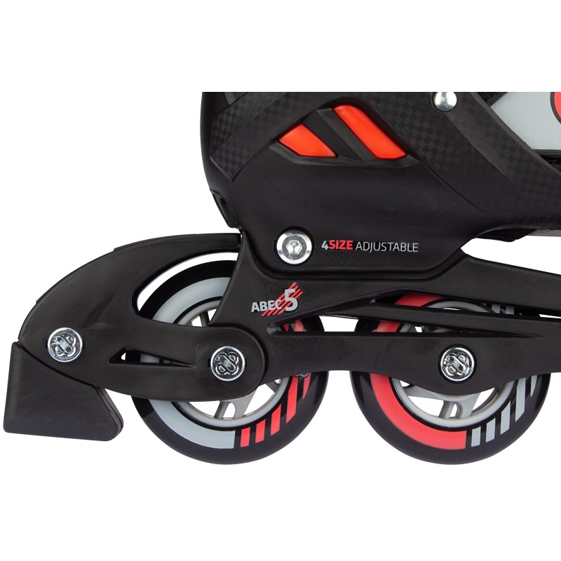 Nijdam Inline Skates ‑ Παγοπέδιλα Combo ρυθμιζόμενα Red Raider N14AC01