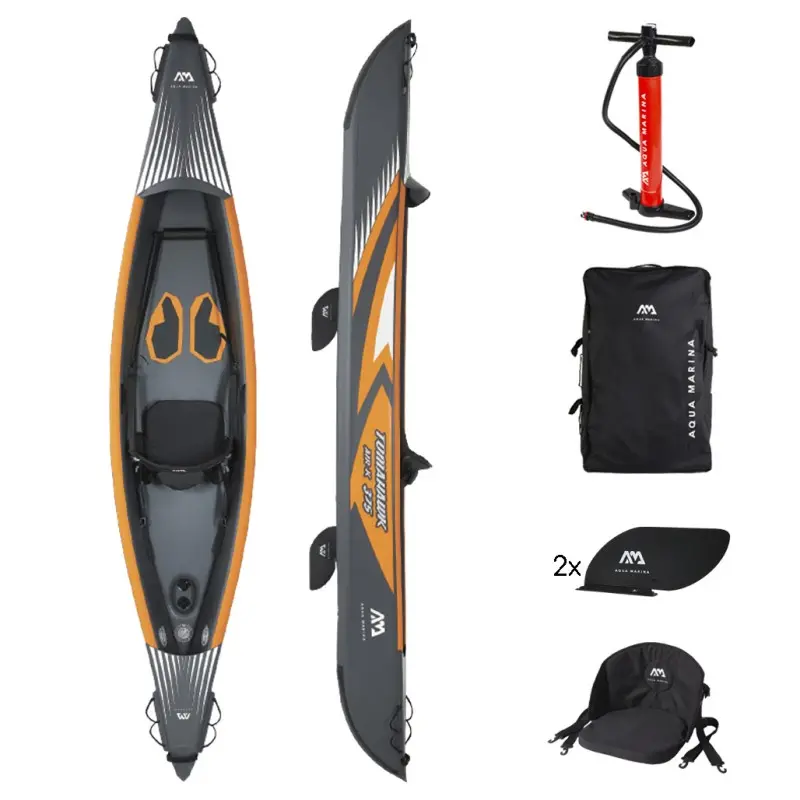Aqua Marina Φουσκωτό Μονοθέσιο Καγιάκ Tomahawk I AIR-K375 1AT. 375cm - 15682 - Σε 12 Άτοκες Δόσεις