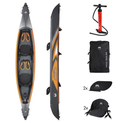 Aqua Marina Φουσκωτό Διθέσιο Καγιάκ Tomahawk II AIR-K440 2AT. 440cm - 15683 - Σε 12 Άτοκες Δόσεις