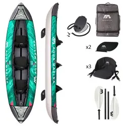 Aqua Marina Φουσκωτό Τριθέσιο Καγιάκ Laxo 3AT. 380cm - 15679 - Σε 12 Άτοκες Δόσεις