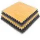 Viking Επαγγελματικό Δάπεδο Ασφαλείας EVA 100x100x2,5 εκ Puzzle Μαύρο/Ξύλο