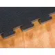 Viking Επαγγελματικό Δάπεδο Ασφαλείας EVA 100x100x2,5 εκ Puzzle Μαύρο/Ξύλο