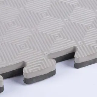 Viking Δάπεδο Ασφαλείας EVA 100x100x2,0 εκ Puzzle Μαύρο/Γκρι
