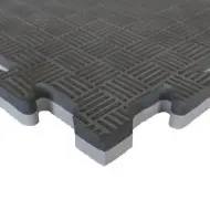 Viking Δάπεδο Ασφαλείας EVA 100x100x2,5 εκ Puzzle Μαύρο/Γκρι