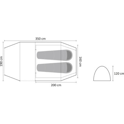 Grasshoppers Σκηνή 2 ατόμων Air 200 10517