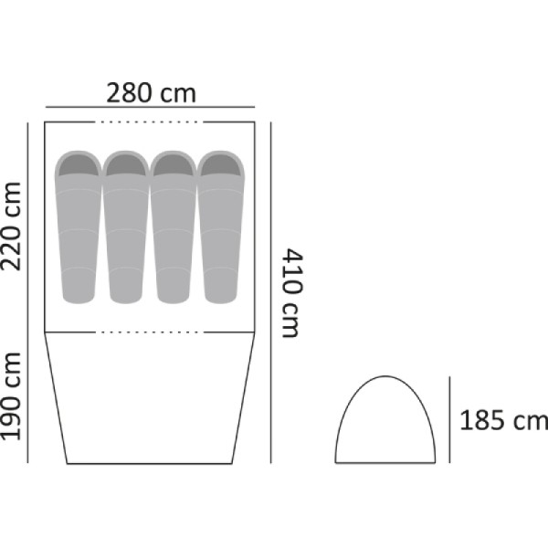 Grasshoppers Σκηνή 5 ατόμων Electra XL 10503