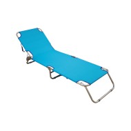 Summer Club Ξαπλώστρα Αλουμινίου Textilene με μαξιλάρι 19351