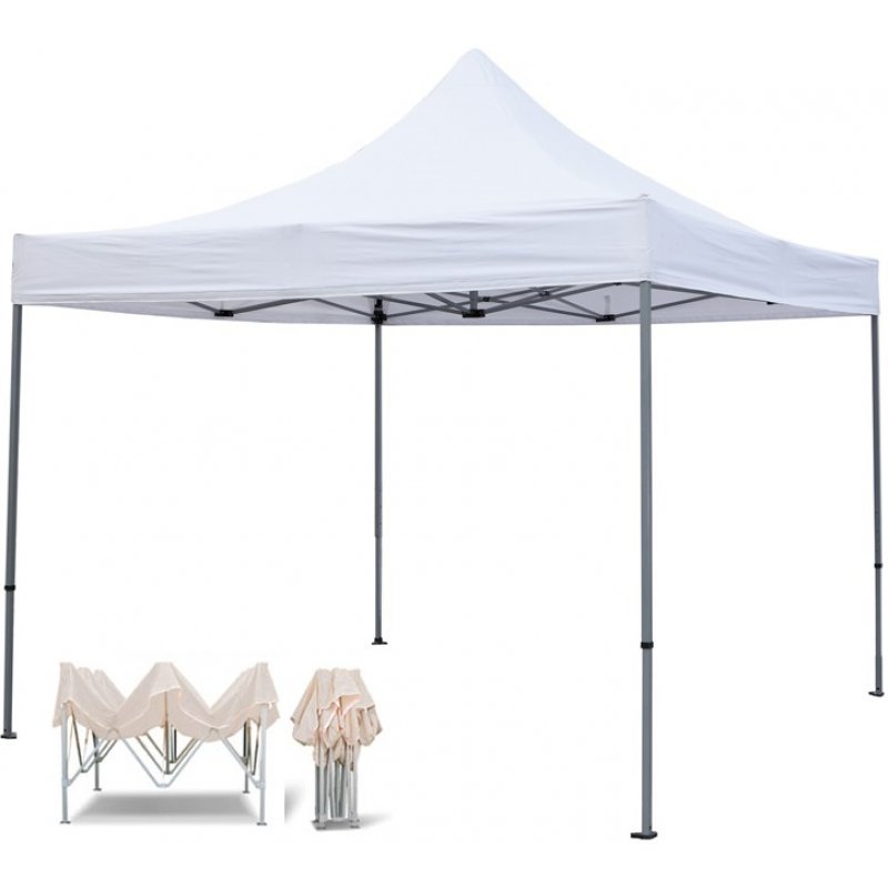 Gazebo Κιόσκι Polyester 3Χ3 Πτυσσόμενο TH 10002 Εκρού