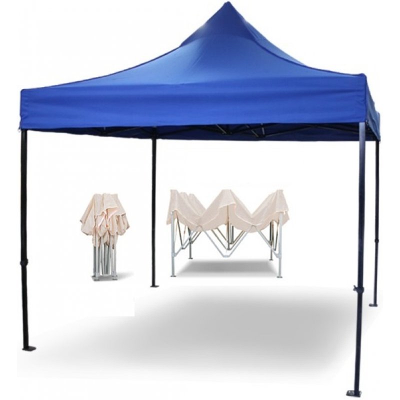 Gazebo Κιόσκι Polyester 3Χ3 Πτυσσόμενο TH 10003 Μπλε