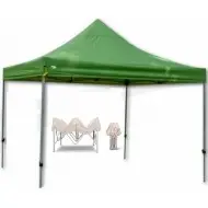 Gazebo Κιόσκι Polyester 3Χ3 Πτυσσόμενο TH 10004 Πράσινο
