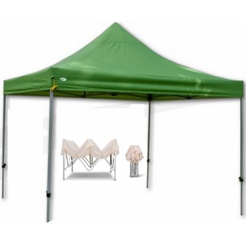 Gazebo Κιόσκι Polyester 3Χ3 Πτυσσόμενο TH 10004 Πράσινο