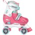 Nijdam Roller Skates Junior Adjustable Hard Boot Disco Twirl 52QN-RWB