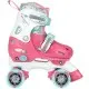 Nijdam Roller Skates Junior Adjustable Hard Boot Disco Twirl 52QN-RWB
