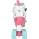 Nijdam Roller Skates Junior Adjustable Hard Boot Disco Twirl 52QN-RWB