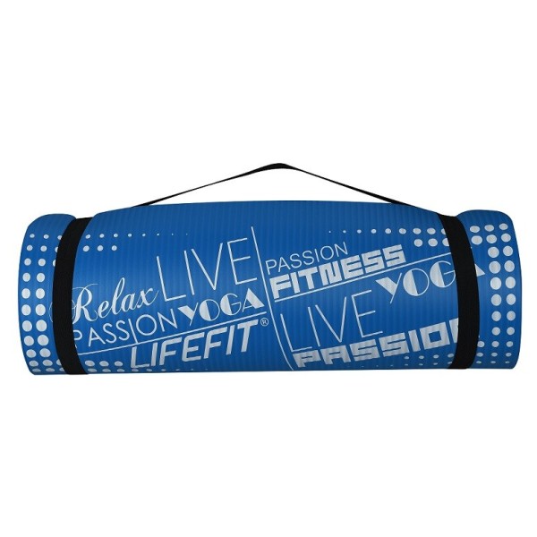 Life Fit Στρώμα γυμναστηρίου NBR Mat Exclusive C01-05 180 x 60cm Μπλε