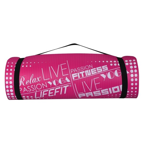 Life Fit Στρώμα γυμναστηρίου NBR Mat Exclusive C01-03 180 x 60cm Ροζ