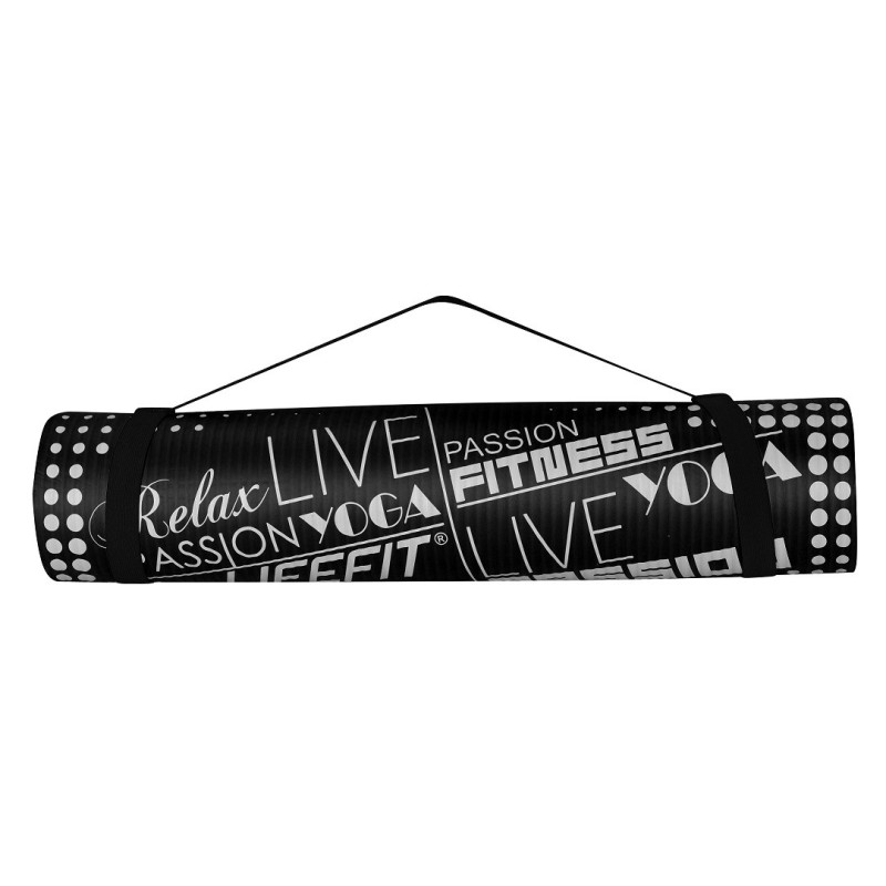 Life Fit Στρώμα γυμναστηρίου NBR Mat Exclusive C02-06 100 x 60cm Μαύρο