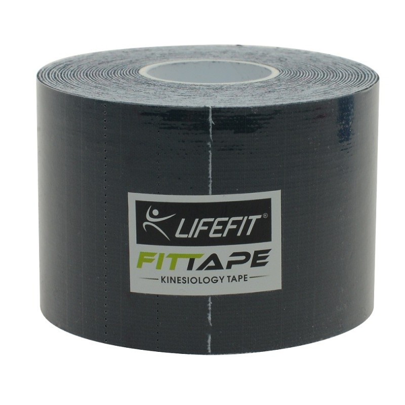 Life Fit Ταινία Κινησιοθεραπείας F-TAPE-02 Μαύρη 5x500cm