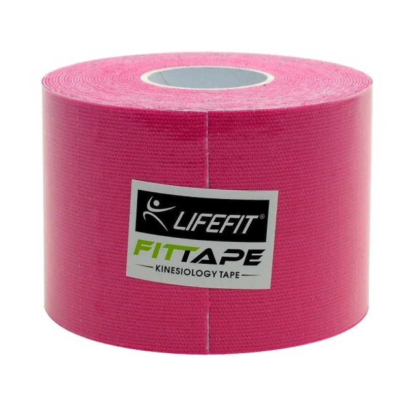 Life Fit Ταινία Κινησιοθεραπείας F-TAPE-02 Ροζ 5x500cm