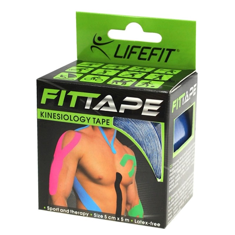 Life Fit Ταινία Κινησιοθεραπείας F-TAPE-06 Μπλε 5x500cm