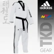 Taekwondo Uniform adidas - SUPER MASTER II Black Collar - ADITSM01 - 1029