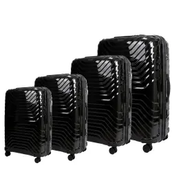 Σετ Βαλίτσες Τριάδα 7000 Cardinal 56,5x24,5x37 cm + 66,5x27,5x51 cm + 76X32,5X51 cm + 86x36x56 cm μαύρο