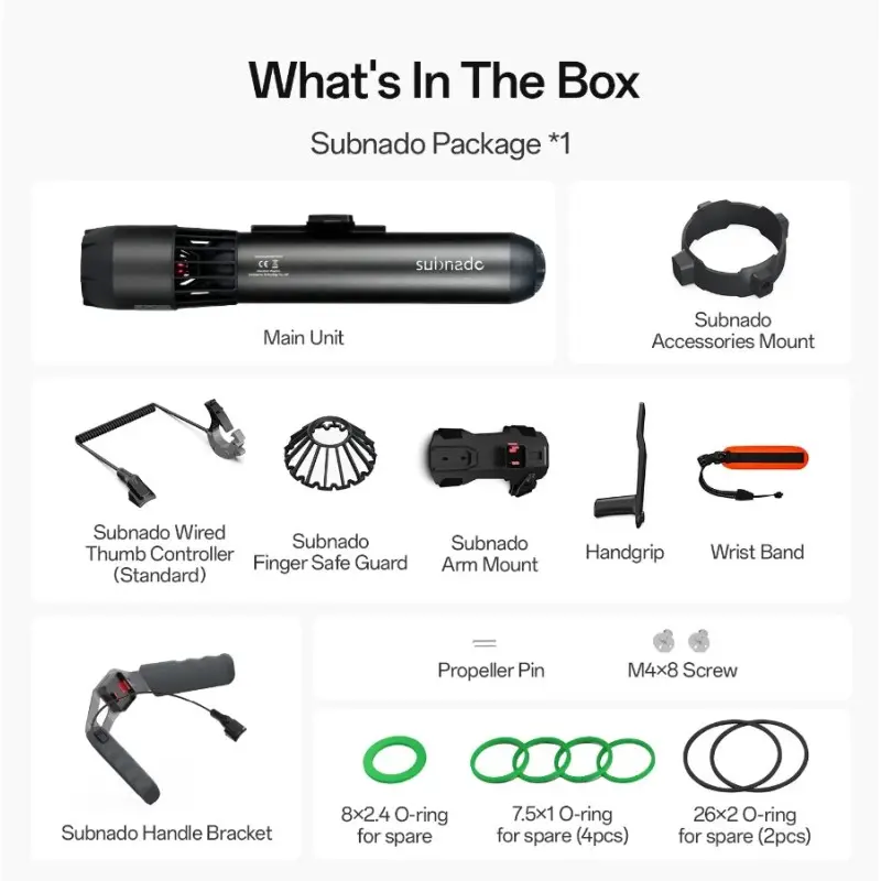 Waydoo SubNado Standard Package Ηλεκτρικό SeaScooter Μαύρο - Σε 12 Άτοκες Δόσεις Waydoo SubNado Standard Package Ηλεκτρικό SeaScooter Μαύρο - Σε 12 Άτοκες Δόσεις