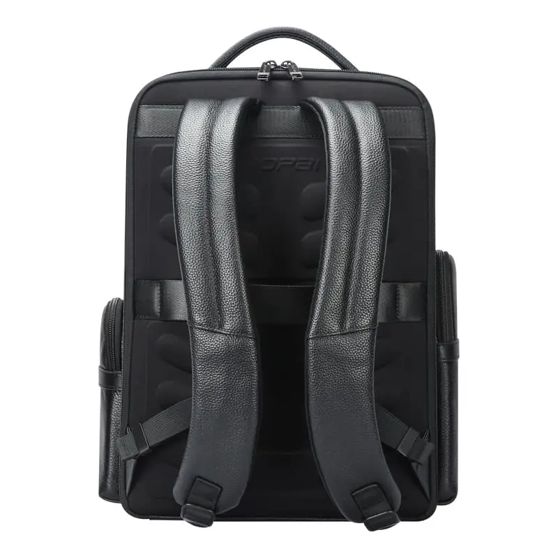 Δερμάτινο Σακίδιο πλάτης 24L 15,6” Bopai 61-123291 μαύρο