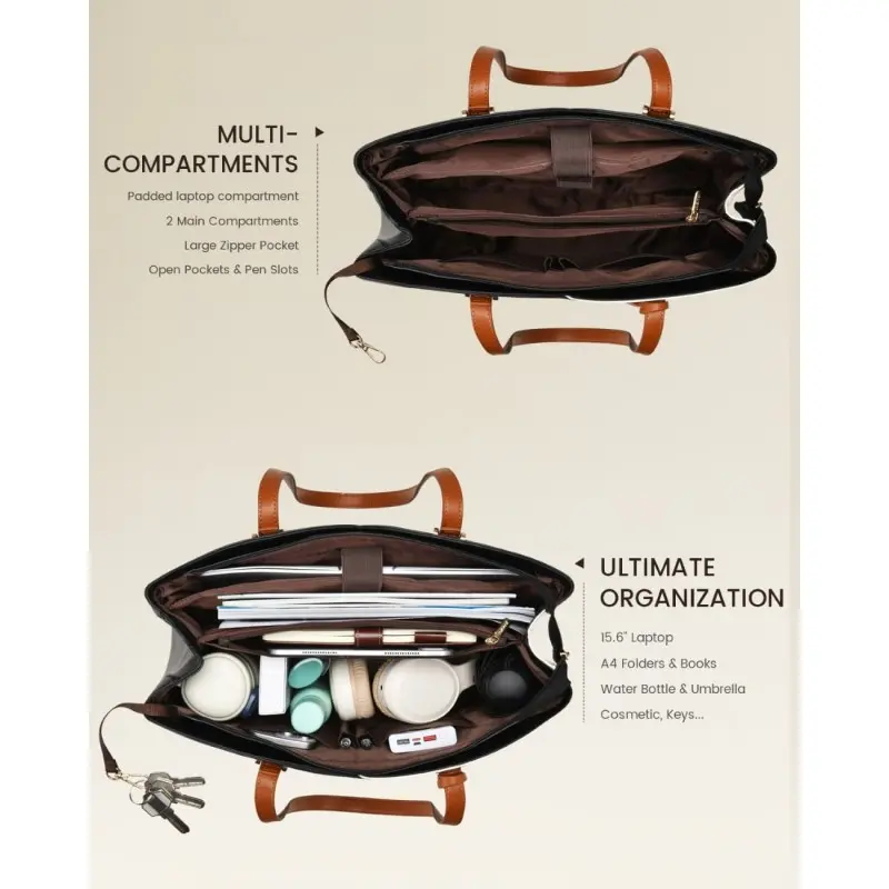 Γυναικεία Τσάντα ώμου Lovevook 15,6'' WB3290 beige/black