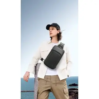 Τσαντάκι ώμου χιαστί crossbody Bange 7795 μαύρο