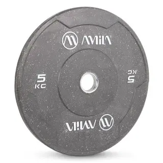 Δίσκος Color Bumper Plate Slim 50 mm 5 kg – Γκρι