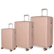 Σετ 3 βαλίτσες Newcom (ABS+PC) (σετ 3 τεμαχίων) N1490 ροζ