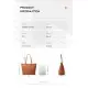 Γυναικεία Τσάντα Ώμου Shopper Pierre Loues 914-62 καφέ