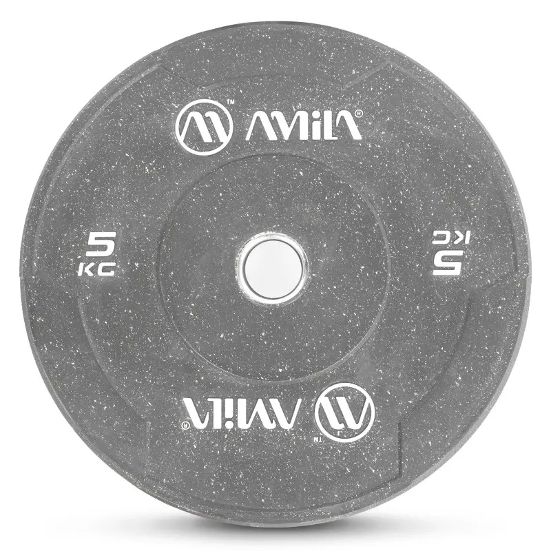 Δίσκος Color Bumper Plate Slim 50 mm 5 kg – Γκρι