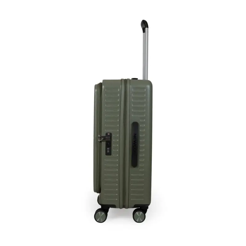 Σετ 3 βαλίτσες Newcom ABS+PC σετ 3 τεμαχίων N1605 green