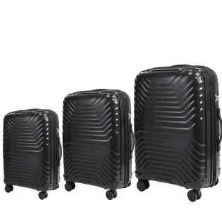 Σετ Βαλίτσες Τριάδα 7000 Cardinal 56,5x24,5x37 cm + 66,5x27,5x45 cm + 76X32,5X51 cm μαύρο