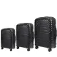 Σετ Βαλίτσες Τριάδα 7000 Cardinal 56,5x24,5x37 cm + 66,5x27,5x45 cm + 76X32,5X51 cm μαύρο