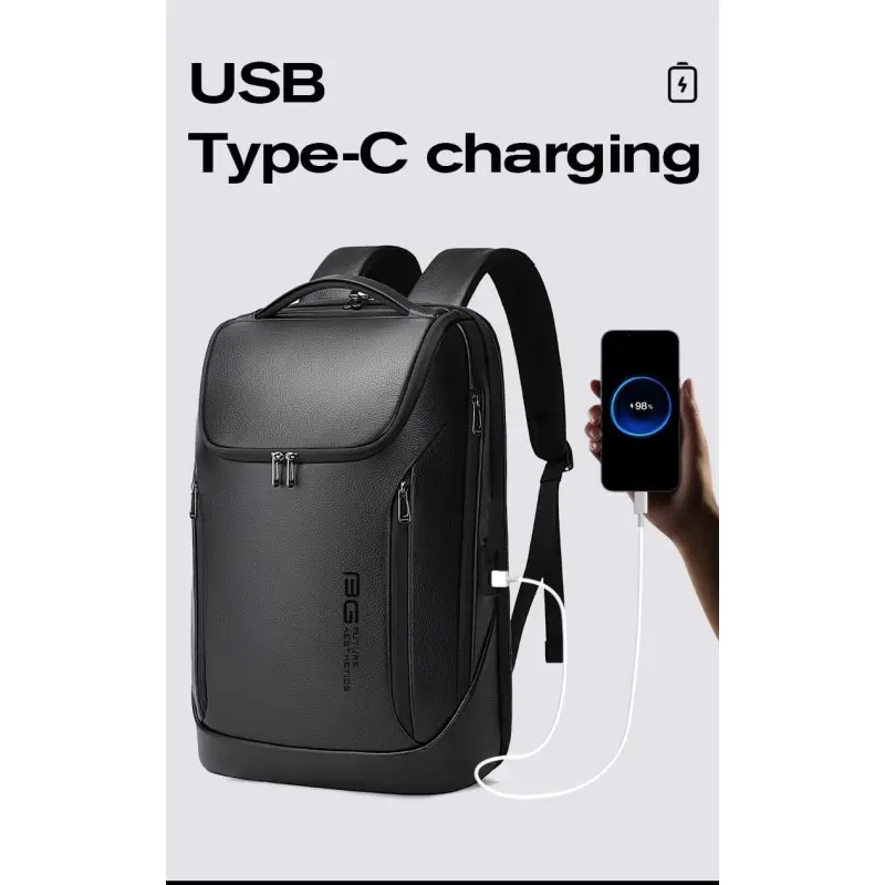 Δερμάτινο Σακίδιο πλάτης 24L Laptop 15,6” Bange 6623 μαύρο Δερμάτινα σακίδια πλάτης 6623μαύρο Bange Δερμάτινο Σακίδιο πλάτης 24L Laptop 15,6” Bange 6623 μαύρο